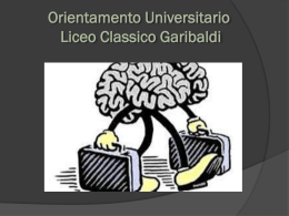 Orientamento universitario classi quinte