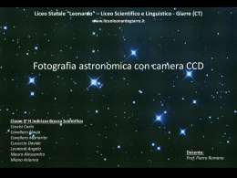Astrofisica Bidimensionale-Fotografia astronomica con camera CCD