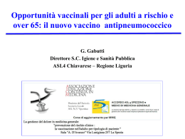 Patologie pneumococciche degli adulti: dal vaccino alle campagne