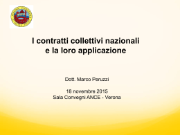 Università di Verona-Dott Peruzzi-I contratti collettivi