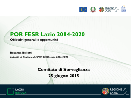 Obiettivi generali e opportunit&agrave;