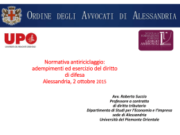 slides convegno 021015 - Consiglio dell`Ordine degli Avvocati