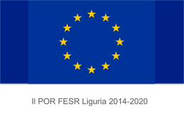 Il POR FESR Liguria 2014