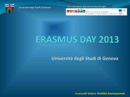 Mobilit&agrave; Erasmus ai fini di studio