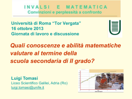 Presentazione Roma Tor Vergata - Centro Interdipartimentale di