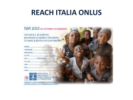 REACH ITALIA ONLUS - x