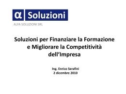 Workshop Brescia Alfa Soluzioni 2010.12.02