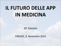 Il futuro delle App in medicina