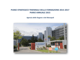 Presentazione Piano Strategico formazione 2015-2017