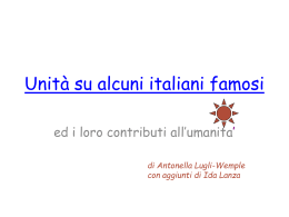 Unità su alcuni italiani famosi
