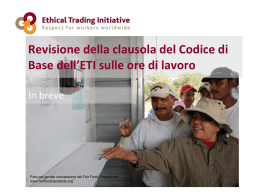 ETI - Ethical Trading Initiative