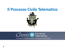 slide processo telematico