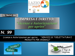 SERVIZI DI TOELETTATURA E PRODOTTI PER
