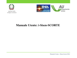 Manuale Utente Scorte - Pagina di accesso alle applicazioni i