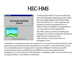 HEC-HMS - Dipartimento di Elettronica ed informazione
