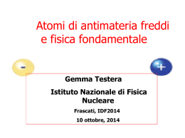 slides - Laboratori Nazionali di Frascati