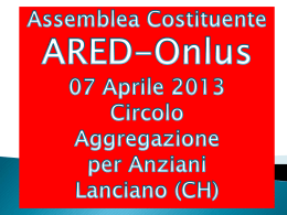 Presentazione ARED 7.4.2013