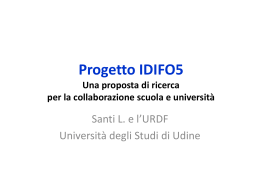 Laboratori IDIFO5 - Universita` di Udine