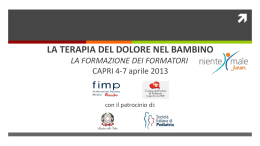 Legge 38/2010: lo sviluppo della rete per ospedale e territorio senza