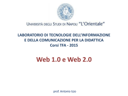 Web 1.0 e web 2.0