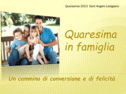 Diapositiva 1 - il rosario in famiglia