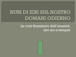 NUBI DI IERI SUL NOSTRO DOMANI ODIERNO