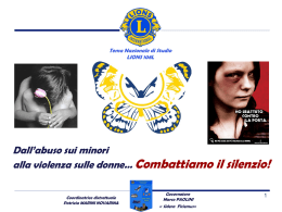 VIOLENZA SUI MINORI E SULLE DONNE