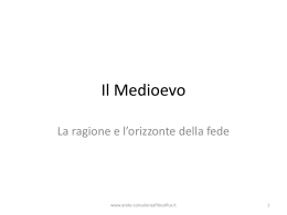 Il medioevo - Consulenza Filosofica