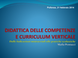 Curricolo verticale Pentucci3 - Istituto Comprensivo Vincenzo Monti