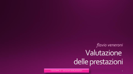 Valutazione delle prestazioni