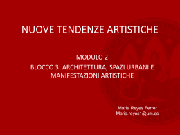 Nuove tendenze artistiche (PPT)