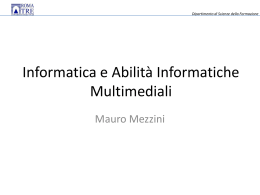 Abilità Informatiche Multimediali