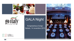 Die ausführliche Präsentation der go-italy Gala Night
