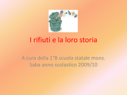 I rifiuti e la loro storia
