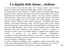 La dignità delle donne*siciliane