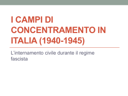 I campi di concentramento in Italia (1940