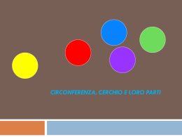 U12_Circonferenza, cerchio e loro parti