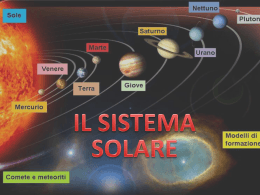 Il sistema solare