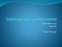 Lavorare Per Competenze 1 - Scuola dell`infanzia Centro Storico