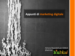 Appunti di marketing digitale