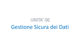 Slide Unit&agrave; 6 - Salviamo Campana