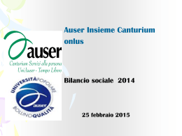 Bilancio sociale 2014