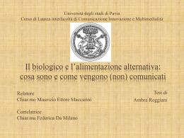 Ambra Reggiani - Cim - Università degli studi di Pavia