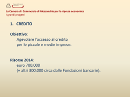 Obiettivo 1 - Camere di Commercio