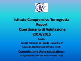 Report alunni 2014-15 - Istituto Comprensivo Torregrotta