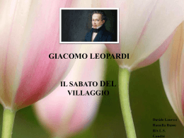 Il sabato del villaggio