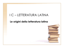 Introduzione alla letteratura latina