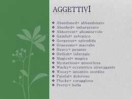 Aggettivi - Trinitypath