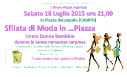 locandina sfilata Vezzano 18 luglio