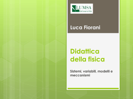 Sistemi, variabili, modelli e meccanismi